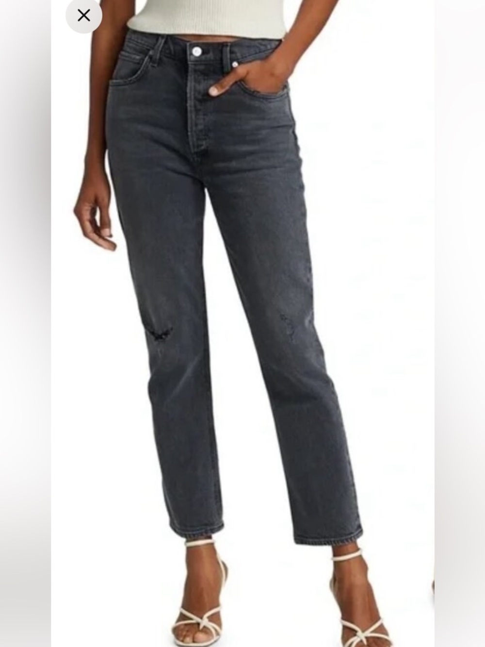 Citizens of Humanity Jolene Jeans 27 Premium Vintage Slim Button Fly High Rise